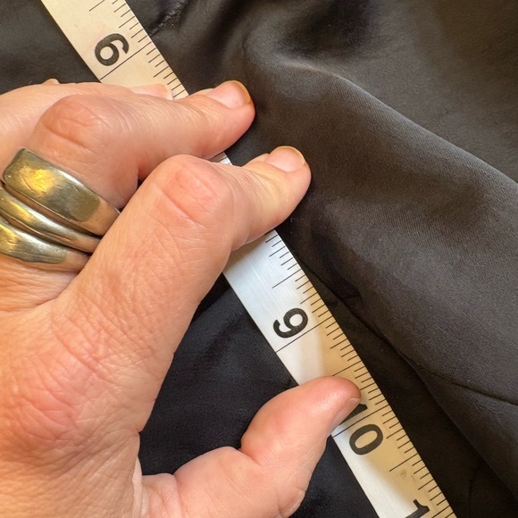 RACHEL Rachel Roy Black High Waist Satiny Dress Shorts Pockets women's size XS - Picture 12 of 13